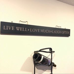 Wall Art - Live well, love much, laugh often sign Wall Art - Live well, love much, laugh often sign
